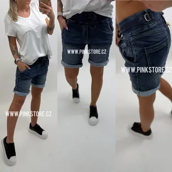 Jeans kraťasy DARK Velikost: S, Barva: Modrá
