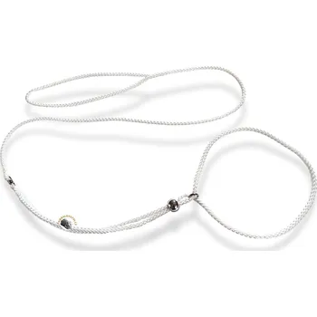 Vodítko pro psa Dinofashion Vodítko předváděcí nylon BÍLÉ 130cm/6mm