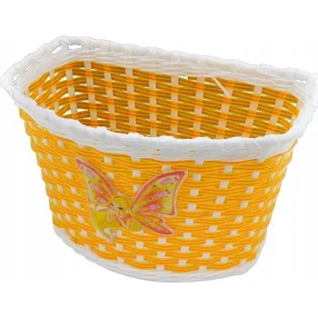 Košík na láhev Dětský košík na kolo PVC žlutý