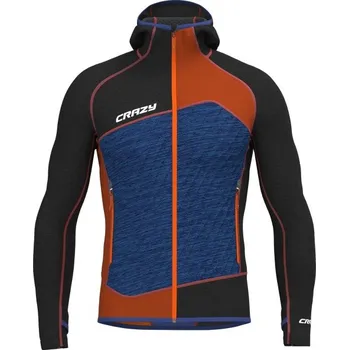 Pánská mikina Crazy mikina Resolution Light - pánská - černá/modrá/červená Velikost: M