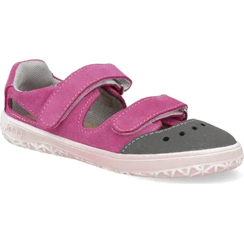 Dívčí sandály Barefoot dětské sandály Jonap - Fella růžové Velikost: 23