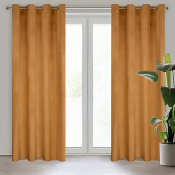 DESIGN 91 Závěs ROSA z jednobarevného měkkého sametu