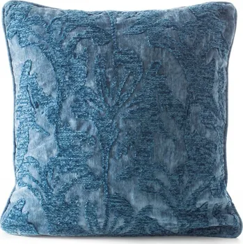 Dekorační povlak na polštář DORI z žinylkové látky s embosovaným rostlinným vzorem