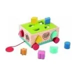 Dřevěná tahací vkládačka s tvary