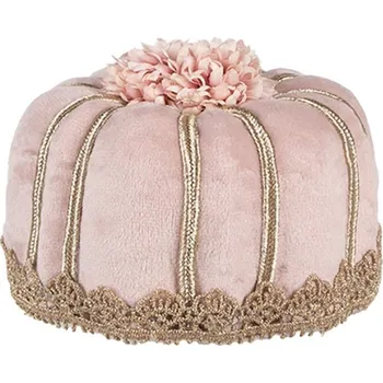 Růžový dort – textilní dekorace – 12x7 cm