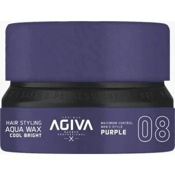Stylingový přípravek Agiva vosk na vlasy Cool Bright 08 Purple 155 ml s keratinem a panthenolem