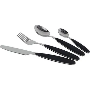 Kempingové nádobí Sada příborů Gimex 16 ks barva černá