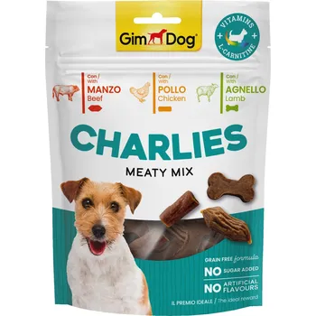 Pamlsek pro psa GIMDOG Charlies Meaty Mix hovězí, kuřecí, jehněčí 70g