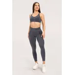 Gym Glamour Bezešvé legíny bez push-up efektu Dark Grey XS