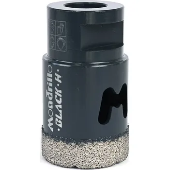 Vrták Montolit Mondrillo Black, diamantová korunka na vrtání děr za sucha i mokra do tvrdé keramiky, slinuté dlažby, žuly, mramoru FSBH35