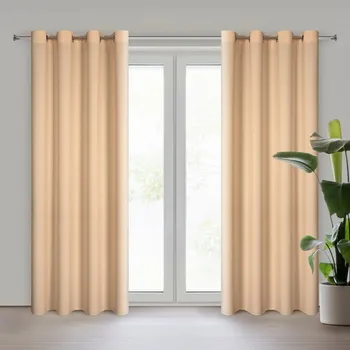 Jednobarevný závěs RITA z hladké látky 140 x 250 cm