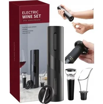 Otvírák ELEKTRICKÝ OTVÍRÁK NA VÍNO VÝVRTKA LED SADA