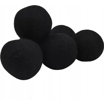 Vlněné koule do sušičky, černé, 6 kusů