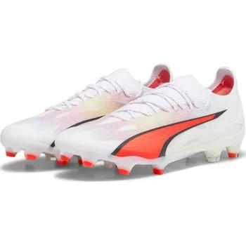 Kopačky Puma Ultra Ultimates.1 Womens Firm Ground Football Boots White/Pink 3 (35.5)