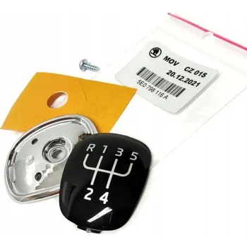 Hlavice řadicí páky Škoda Auto Plaketka řadící páky Škoda Kamiq (od roku 2019>) 5 rychlostí, originál