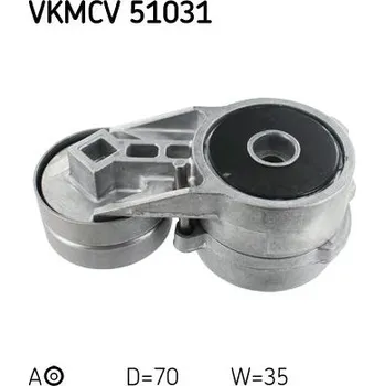 Napínák, žebrovaný klínový řemen SKF VKMCV 51031