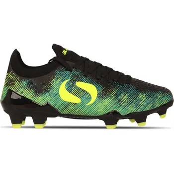 Kopačky Sondico Blaze Childrens FG Football Boots Black/Green C10 (28)