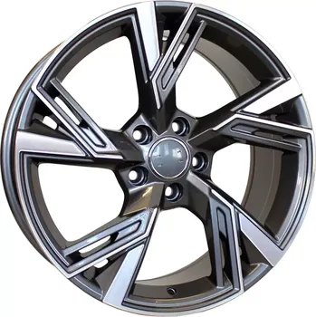 Alu kolo Alu kola Racing Line B1571, 19x8.5 5x112 ET30, šedivá + leštění (zátěžová)