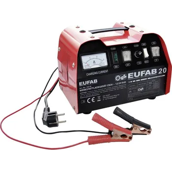 Nabíječka autobaterie Eufab Werkstattladegerät 12/24V 18/12A 16518 dílenská nabíječka, 12 V, 24 V, 12 A
