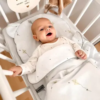 Povlečení Povlečení do postýlky pro miminko Komplet 100% Bavlna 75x100 Létající děti