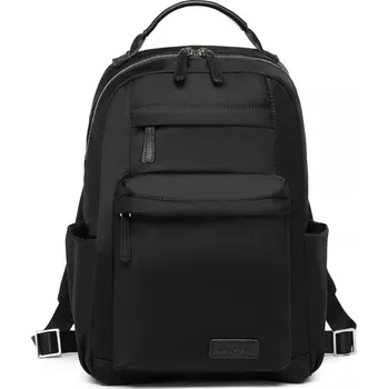 turistický batoh Stylový dámský batoh s přihrádkou na laptop Miss Lulu – černý