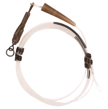 Korda Koncová Montáž Dark Matter Leader Size 8 Ring Swivel 40 lb 1 m - Clear