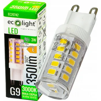 Žárovka 1x LED žárovka G9 3W 350Lm 3000K teplá bílá (WW) – ekvivalent 25W