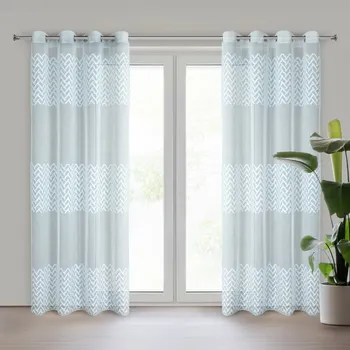 Hotová záclona ESTER zdobená nadýchanou aplikací 140 x 250 cm