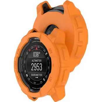 Příslušenství k chytrým hodinkám VSECHNONAMOBIL 106651 TPU HALF COVER Kryt pro Garmin Instinct 3 45mm oranžový