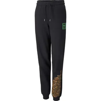 Dětské Kalhoty PUMA PUMA X MINECRAFT SWEATPANTS KIDS PUMA BL 53343701 – Černá 164