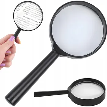Lupa KLASICKÁ RUČNÍ LUPA SKLO ZVĚTŠOVACÍ ČOČKA PEVNÁ ODOLNÁ 40mm