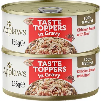 Krmivo pro psa Applaws konzerva Dog Taste Toppers Gravy Kuře s hovězím 2 × 156 g