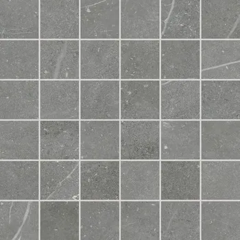 Obklad Rako Fly DDM05884 mozaika 30x30 smoke tmavě šedá rekt.