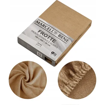 Prostěradlo Prostěradlo s gumou froté 140x200 +30cm, béžové