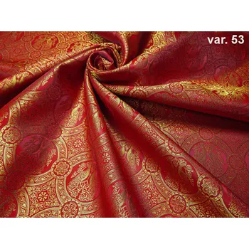 HEDVA ČESKÝ BROKÁT Luxusní brokát 160 51323 PÁVI červená | 53