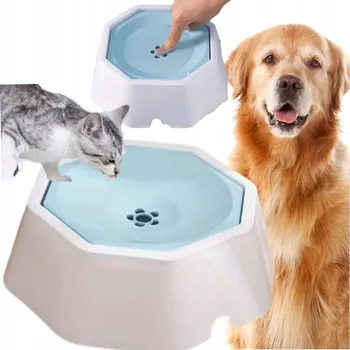 Miska pro psa PLOVOUCÍ MISKA NA VODU PRO PSA KOČKU, NEVYPLAVUJE, PROTISKLUZOVÁ, 1,5L