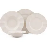 Porcelánová sada 24 ks talířů Creamy Gold bílá/zlatá