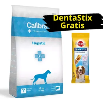 Krmivo pro psa Calibra dog VD Hepatic 12 kg + Dentastix Gratis