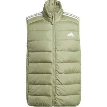 Pánská casual bunda adidas Essentials 3-Stripes Light Down Vest Tent Green S