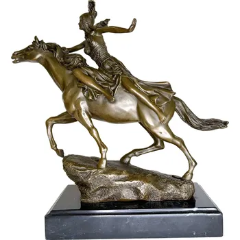 VALKÝRA - BRONZOVÁ SOCHA NA MRAMORU