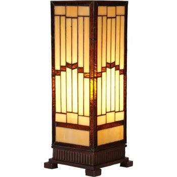 Dekorativní svítidlo Stolní lampa Tiffany v art deco stylu Clementius – 17x17x44 cm + doprava zdarma