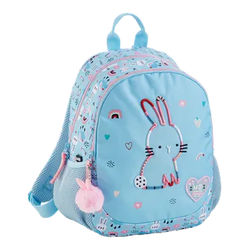 Školní batoh Miquelrius mini batoh Bunny Bliss, Double, 7 l, 2 kapsy, rPET, mix barev