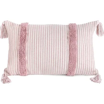 TERRA COLLECTION povlak na polštář AVINION z hrubé bavlněné látky zdobený třásněmi na rozích