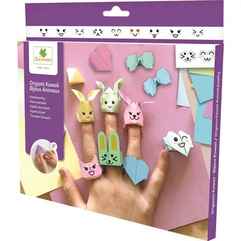 Výtvarná sada Origami - kreativní sada - Kawaii šperky - zvířátka