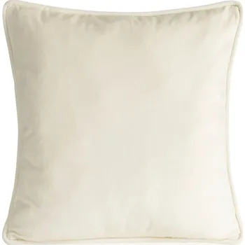 Povlak na polštář z hladkého sametu s ozdobným lemem