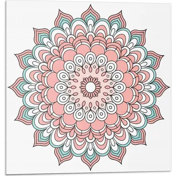 Obraz Vinylové dlaždice s motivem do kuchyně Květinový vzor mandaly 20 ks 20x20 cm