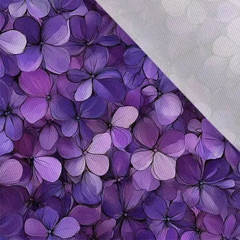 Šatovka / látka na šaty lesklá fialky