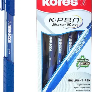 KORES K6 Pen, F - 0,7 mm, modré - balení 12 ks