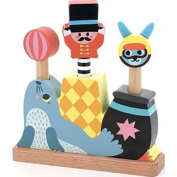 Dřevěná hračka Vilac Dřevěná vystřelovací hra Cirkus