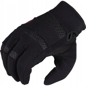 Moto rukavice HUSAR ATHENE černé textilní pánské letní motocyklové rukavice
